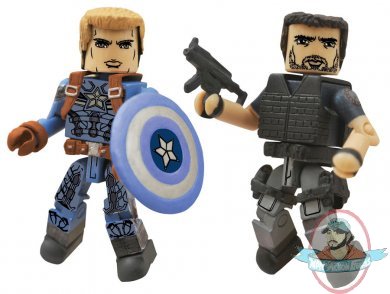 Marvel Minimates Series 55 PX Stealth Uniform Captain America vs Brock