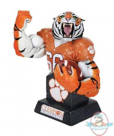 NCAA Mx Collectibles Clemson Tigers College Mascot Bust Cs Moore