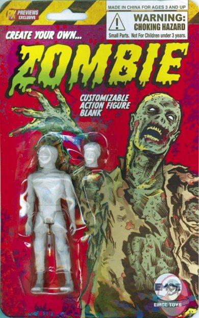 Create Your Own Comic Hero PX Zombie in Shorts 4 inch Action Figure