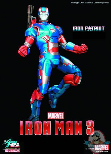 Iron Man 3 Iron Patriot PX Action Hero Vignettes Diamond Select