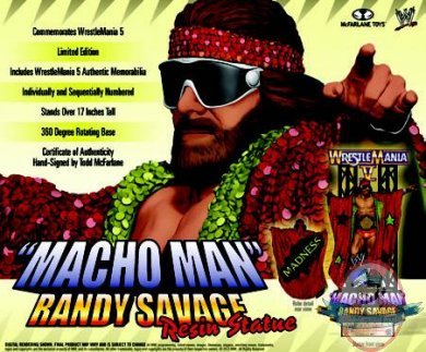 Wrestlemania Macho Man Randy Savage 17 inch Resin Statue Mcfarlane