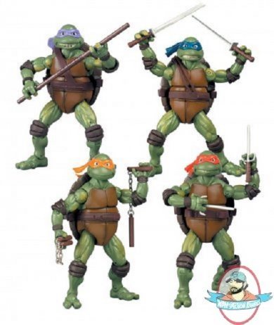 Teenage Mutant Ninja Turtles Classic Original Movie Set of 4 Figures