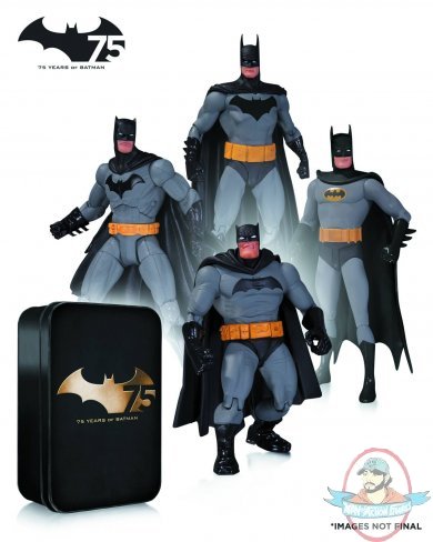 Batman 75th Anniversary Action Figure 4 Pack 2 Set Dc Collectibles