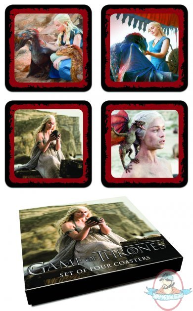 Game of Thrones Coaster Set Daenerys Targaryen by Dark Horse