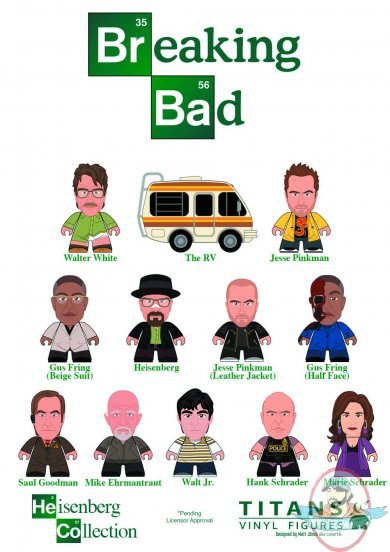 Breaking Bad Titans Heisenberg Collection 3" Mini-Figures Case of 20