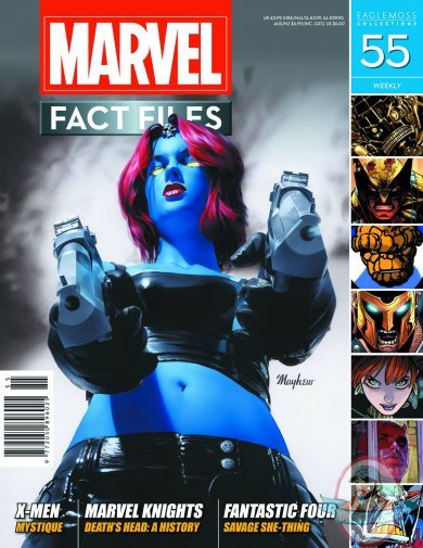 Marvel Fact Files #55 Mystique Cover Eaglemoss