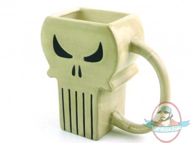 Marvel Heroes Punisher Symbol Previews Exclusive Molded Head Mug