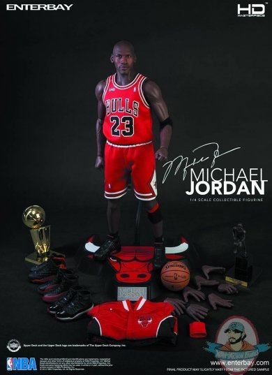 HD Masterpiece 1/4 Scale NBA Michael Jordan Figure by Enterbay