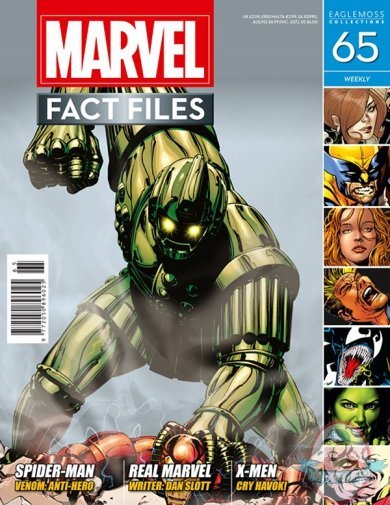 Marvel Fact Files #65 Titanium Man Cover Eaglemoss