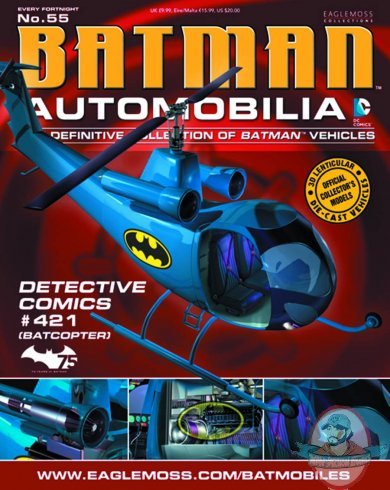 Dc Batman Automobilia Magazine #55 Detective #421 Batcopter Eaglemoss