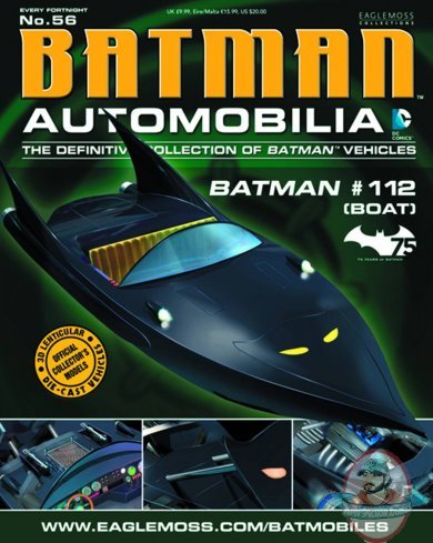 Dc Batman Automobilia Magazine #56 Batman #112 Boat Eaglemoss