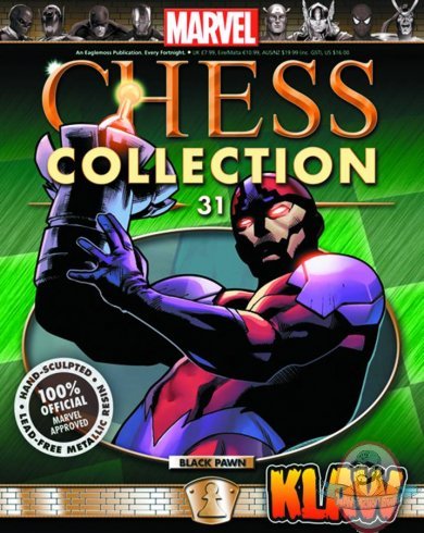 Marvel Chess Figurine Magazine #31 Klaw Black Pawn Eaglemoss