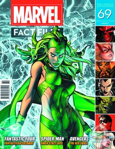 Marvel Fact Files #69 Polaris Cover Eaglemoss