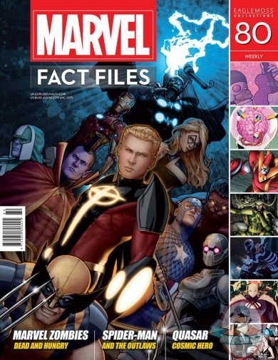 Marvel Fact Marvel Zombies Files #80 Quasar  Cover Eaglemoss