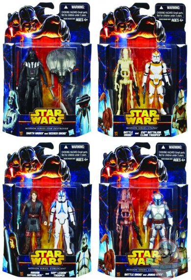 Star Wars Mission Series Set of 4 two packs Hasbro
