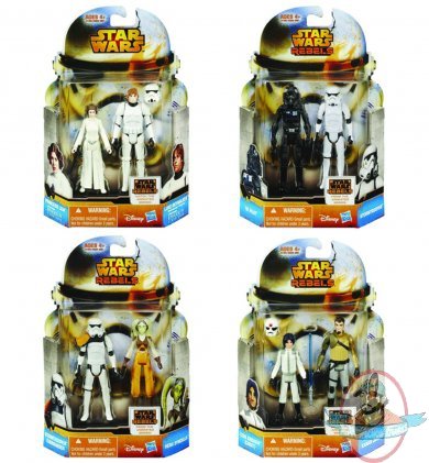 Star Wars Mission Series 2015 Set of 4 two packs Hasbro