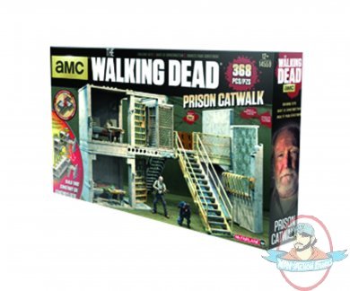 Walking Dead Tv Building Set  Prison Catwalk Construction McFarlane