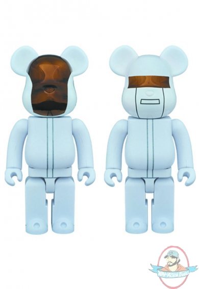 Daft Punk 400% Bearbrick 2 pack White Suits Version Medicom