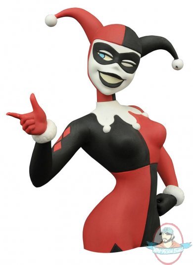 Dc Batman The Animated Series Harley Quinn Bust Bank by Diamond Select