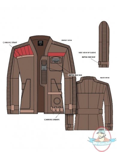 Star Wars E7 Finns Jacket Extra Large Size by Mighty Fine