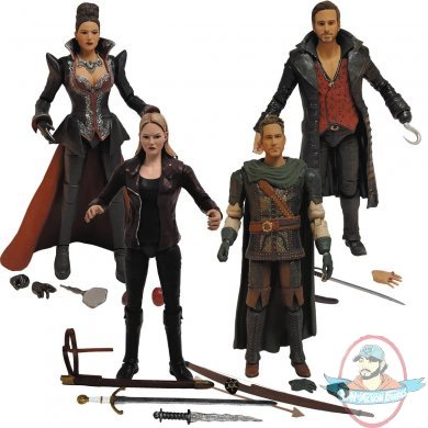 Once Upon A Time Set of 4 Previews Exclusive Figures Icon Heroes