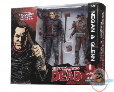 Walking Dead Negan & Glenn Color Bloody 2 Pack Figures By SKYBOUND 