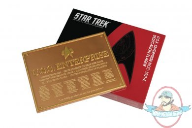 Star Trek Dedication Plaque #2 USS Enterprise E Eaglemoss