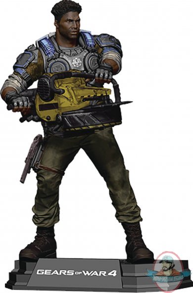 JD Gears of War 4 Delmont Walker Figure Color Tops Blue McFarlane