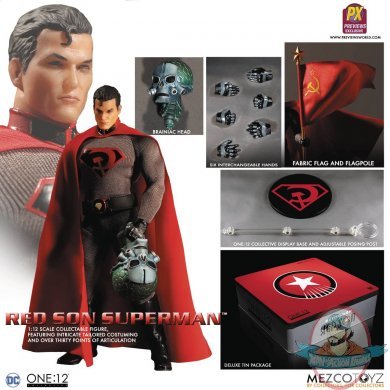 The One:12 Collective Dc Superman Red Son Figure PX Exclusive Mezco