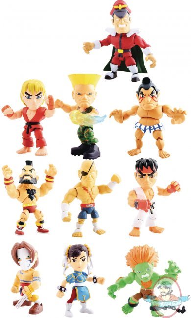 The Loyal Subjects X Street Fighter Mini Figures Case of 16 Wave 1