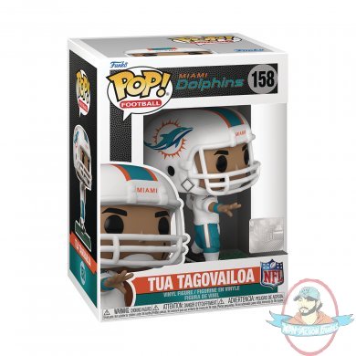 POP! NFL Dolphins Tua TagovaiLoa Home Uniform #158 Vinyl Figure Funko