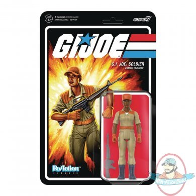 Gi Joe Female Soldier w/M16 Wave 3 ReAction Figure Super 7