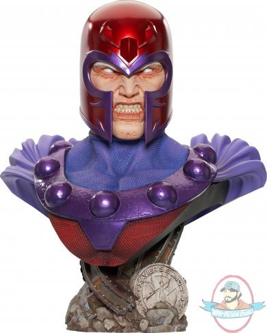 1/2 Scale Marvel Legends in 3D Magneto Bust Diamond Select