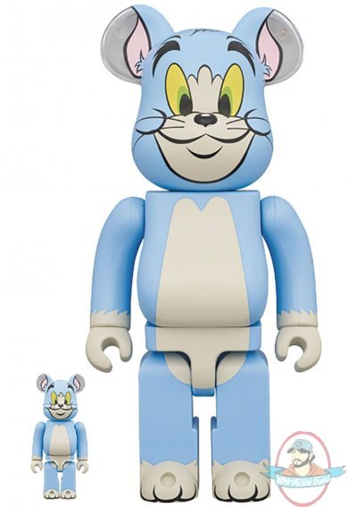 Tom and Jerry Classic Color Tom 400% & 100% Bearbrick by Medicom