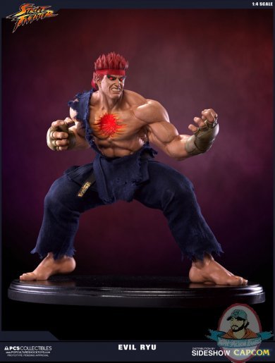 1/4 Scale Street Fighter Evil Ryu Statue by Pop Culture Shock