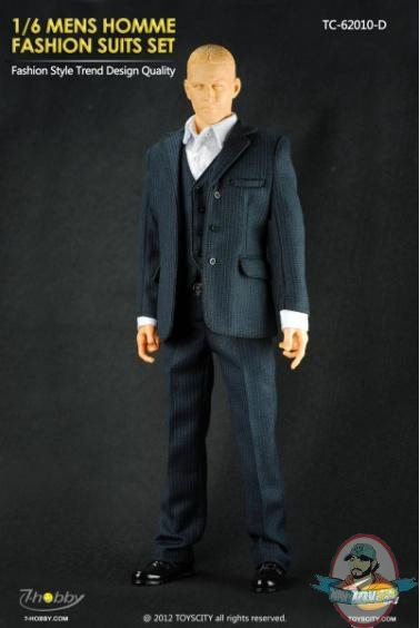 Toys City Mens Homme Fashion Suits Set D 1:6 Scale Figure Accessories 
