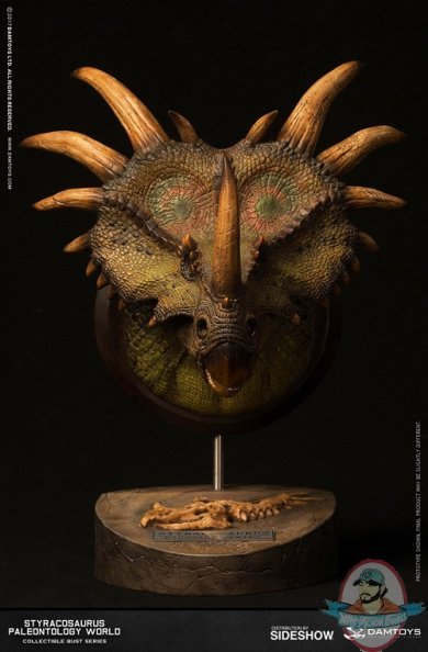 Styracosaurus Green Bust Museum Collection Series Dam MUS004A 