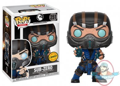 Pop! Games Mortal Kombat Sub-Zero Chase #251 Vinyl Figure Funko