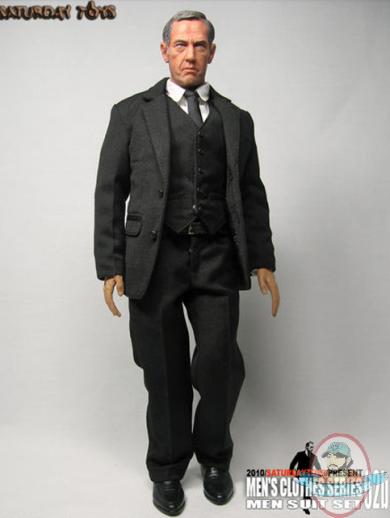 1/6 Scale Men’s Clothes Series 2B Men Suit Set in Black Saturday Toys