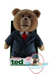 Ted in Business Suit Outfit 16-Inch Talking Plush Teddy Bear 