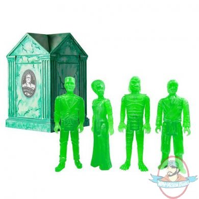 NYCC 2015 Universal Monsters ReAction Green Glow Figures with Crypt NYCC 2015 Universal Monsters ReAction Green Glow Figures with Crypt