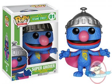 Pop Television Sesame Street Super Grover Vinyl Figure by Funko