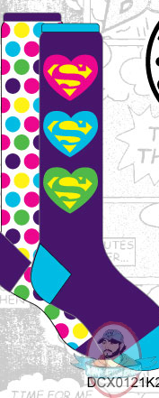 Dc Juniors 2 Pack Supergirl Socks 