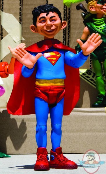 Just-Us-League Of Stupid Heroes Series 1 Alfred As Superman Figure