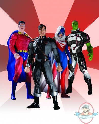 Superman New Krypton Series 1 Set Of 4 Action Figures by DC Direct