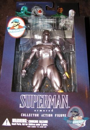 Justice League 7 JLA Silver Superman Armor by DC Direct JC