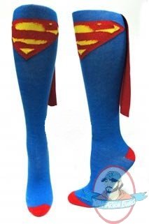DC Licensed Pair of Superman cape socks