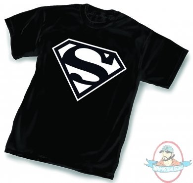 Superman Dark Symbol T Shirt  Large