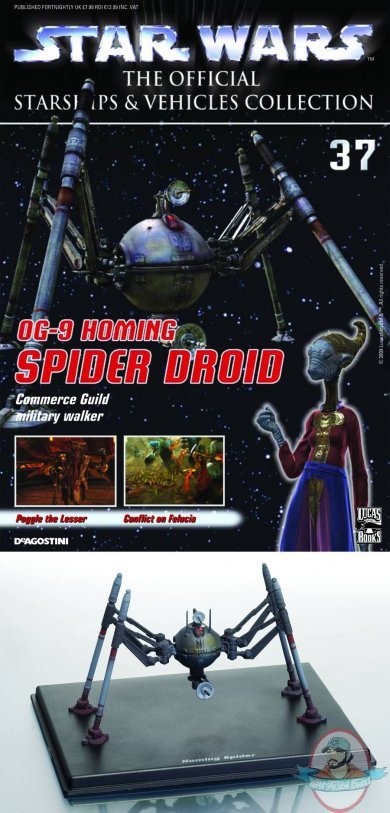 Star Wars Vehicles Collection Magazine # 37 Droid Spider De Agostini