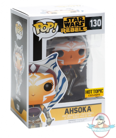 Pop! Star Wars Rebels Ahsoka Vinyl Figure Hot Topic #130 Funko